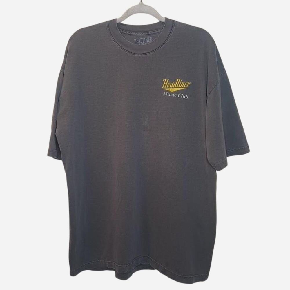 Headliner Music Club Gray/Black T-Shirt size XL